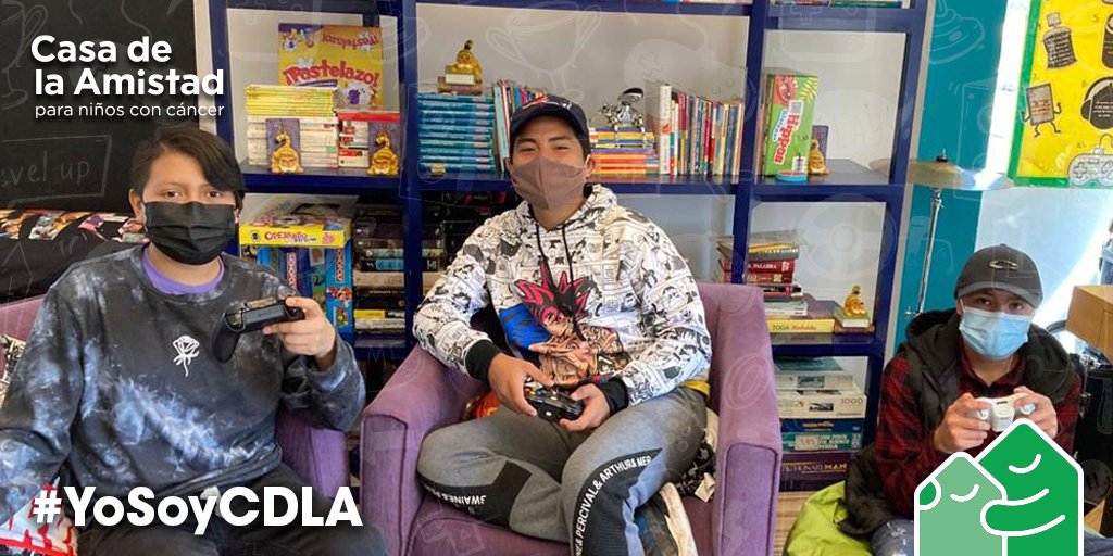 CasadelaAmistad's tweet image. Hoy es el #DíaMundialDelVideojuego agradecemos a la comunidad #gamer que este año nos ayudaron a dar #GameOverCáncer. Gracias por sumarse a la causa y ser parte de la #LeagueOfHelp. ¡Muy pronto la edición 2022!