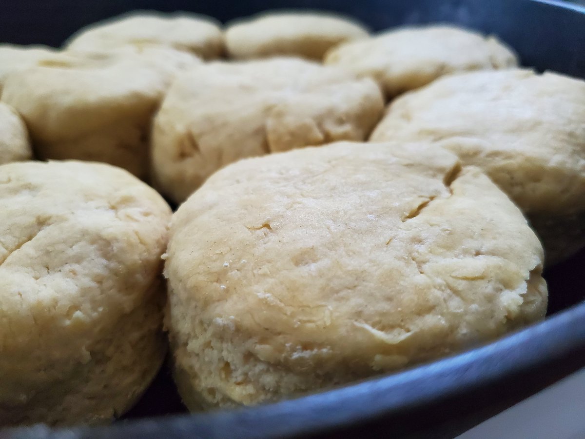 _CateThompson_'s tweet photo. Healthy, delicious #food doesn't have to be complicated or expensive. These buttermilk biscuits hit the table in 40 minutes, start to finish, and served with leftovers to stretch our food budget. #dinnertime #BAKE your own! #pinchingpennies https://t.co/A2O3aiq2jn