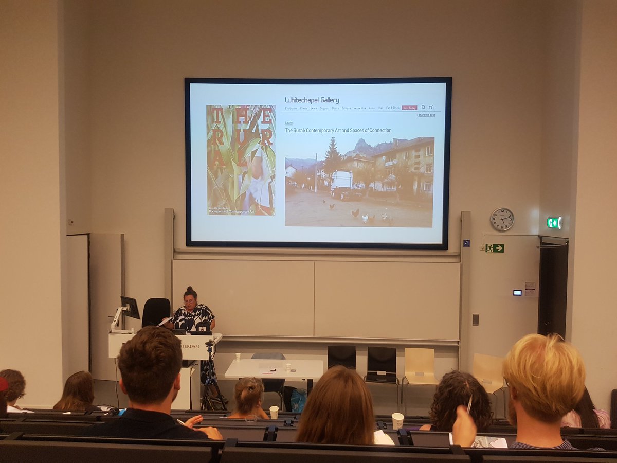 Corinne Geering (@_cgeering) on Twitter photo I am excited to see such variety of Rural Imaginations in Amsterdam this week! The <a href="/ImagineTheRural/">RURALIMAGINATIONS</a> conference concludes the first day with a keynote by <a href="/Rosie_Shirley/">Rosemary Shirley</a> on rural places in contemporary art – beyond the landscape genre I am excited to see such variety of Rural Imaginations in Amsterdam this week! The <a href="/ImagineTheRural/">RURALIMAGINATIONS</a> conference concludes the first day with a keynote by <a href="/Rosie_Shirley/">Rosemary Shirley</a> on rural places in contemporary art – beyond the landscape genre