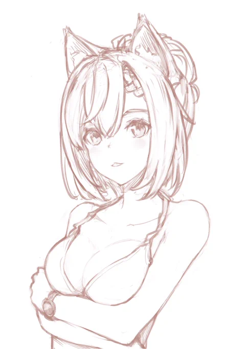 顔のパーツとか身体の比率はこの位が好きかもです。#絵柄が好みって人にフォローされたい 
