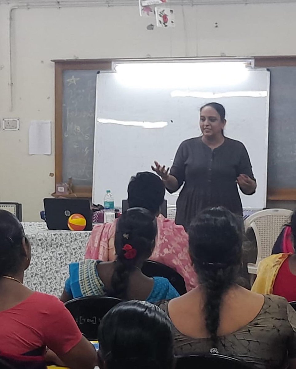 abirami1975's tweet photo. "If you are happy..நீராருங் கடலுடுத்த..God's Love..
These have been my mantra&breathe for the 15 years. Training for Anganwadi CPDO'S from different districts of TN.
#governmentoftamilnadu #ecce #cdpo #anganwadi #anganwadiworkers #eccetraining #ICDS #abiramivivek @anganwadi https://t.co/V9U4iCsT9h
