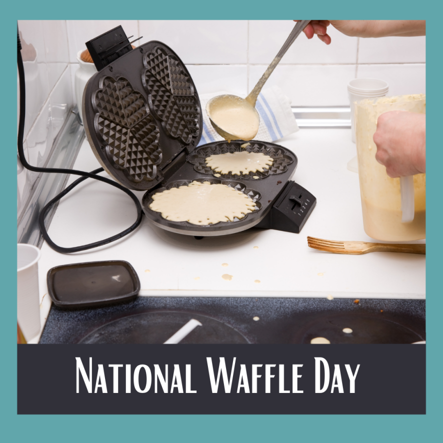 We can't wait to celebrate #NationalWaffleDay!  🧇

What are your favorite waffle toppings? 🍓