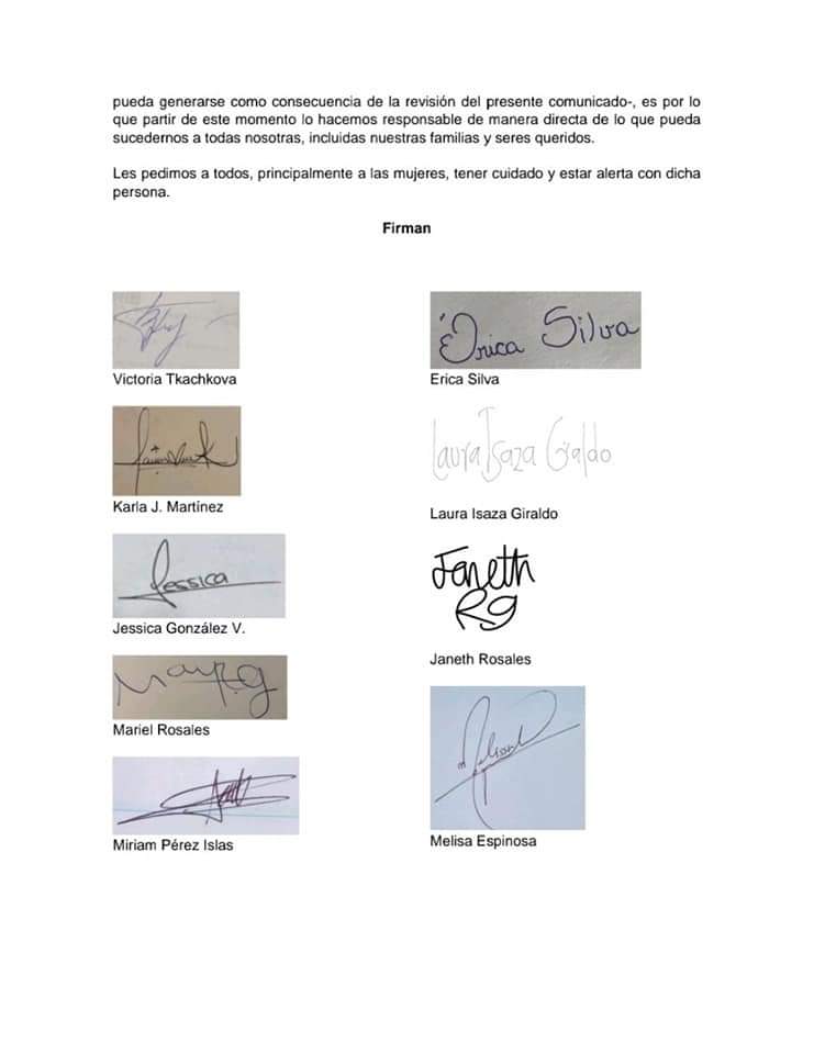 EddMiranda2's tweet image. Hola comunidad 🐦, les pido que me ayuden a difundir esta denuncia, conozco de cerca el caso y es verdad.
Por las víctimas y para que ninguna otra lo tenga que sufrir. 
Qué fuerza cuando las mujeres se unen. #sororidad