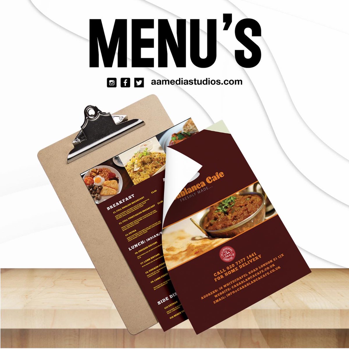 AA_MediaStudios's tweet photo. #flyer #brochure #menu #cdcoverdesign #seo https://t.co/5D4B1sZKzM