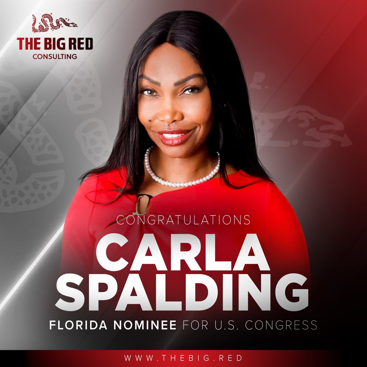 TheBigRedCo's tweet photo. Congratulations to @CarlaSpaldingFL on winning the GOP Primary for Florida's 25th U.S. Congressional District! #TheBigRedCo https://t.co/exhtv9JPaQ