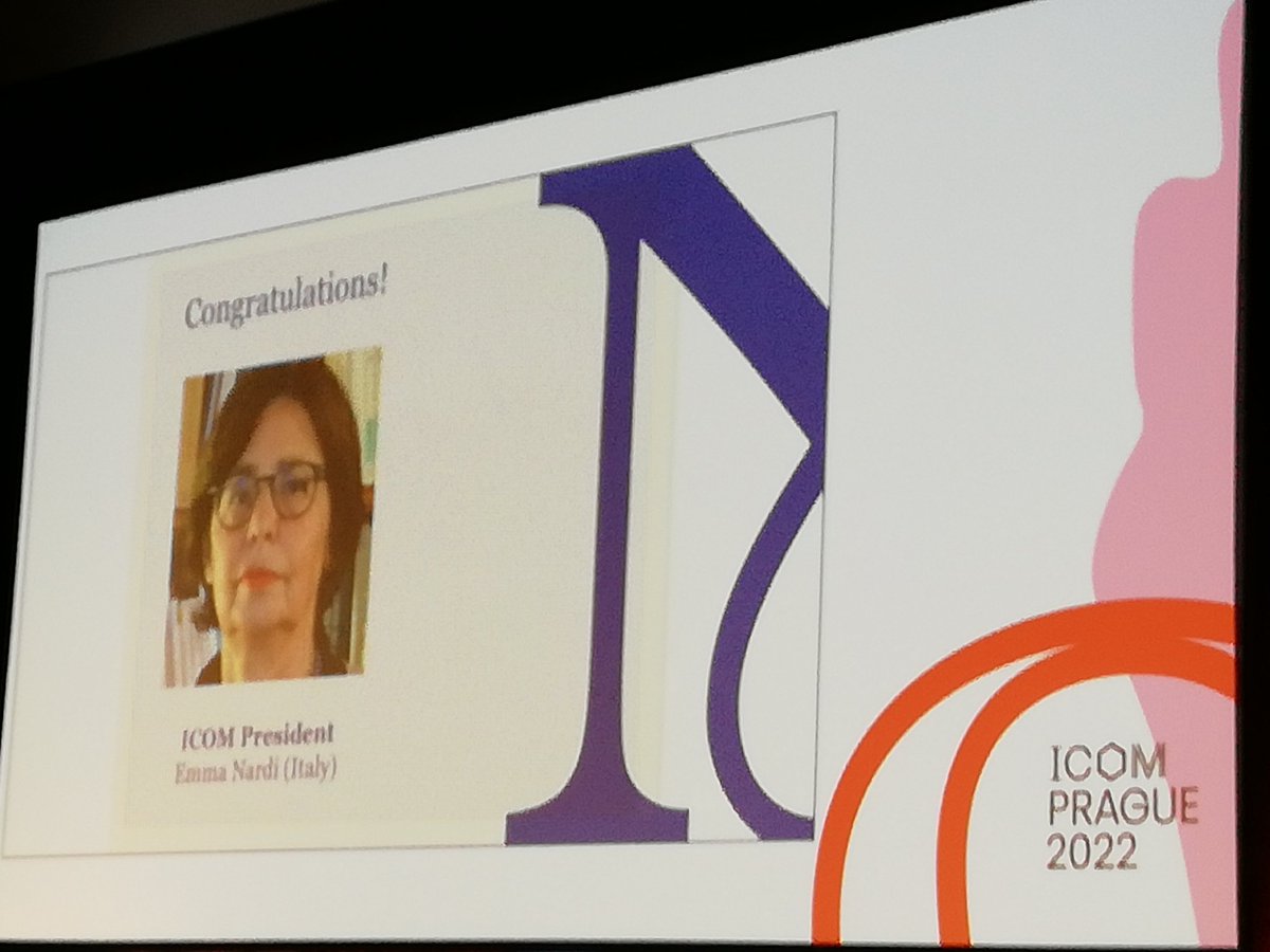 icomicmah's tweet photo. #ICOMPrague2022
Emma Nardi from Italy is the new president of @IcomOfficiel!
Congratulations! https://t.co/vNsOrG7jC1