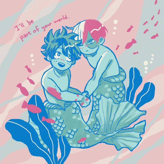 遅くなりましたが、こちらの14番で描かせて頂きました…!!!リクエストありがとうございました!どんな世界でも、お互いがお互いの一部だね#tdiz #轟出  