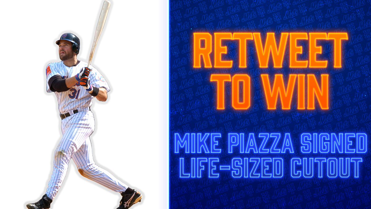 𝗥𝗧 𝗧𝗛𝗜𝗦 for your chance to win an autographed, life-sized @MikePiazza31 cardboard cutout! #LGM