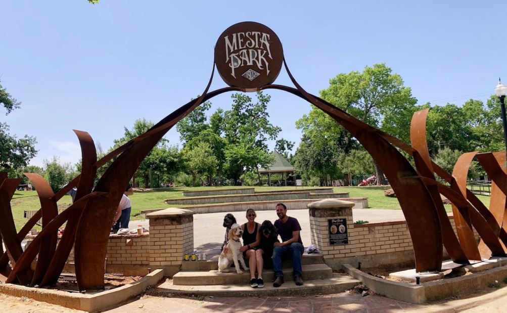 mestapark's tweet photo. Check out “Deep Roots,” our neighborhood’s first public art project was installed in the SE corner of Perle Mesta Park - honoring the life and legacy of long-time neighborhood resident Anita Irwin. https://t.co/az8LWGhTPR