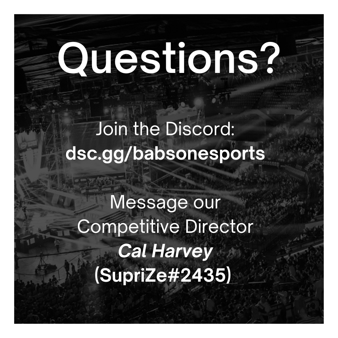 babsonesports's tweet photo. VARSITY TRYOUTS ARE HERE!
Babson Esports is hosting tryouts for our Valorant and Rocket League competitive teams for the Spring/Fall 2023 Semester!
If you think you got what it takes, fill out the form below!

https://t.co/ynh0yOHsSq

#esports #collegeesports https://t.co/VdGoNhNWUY