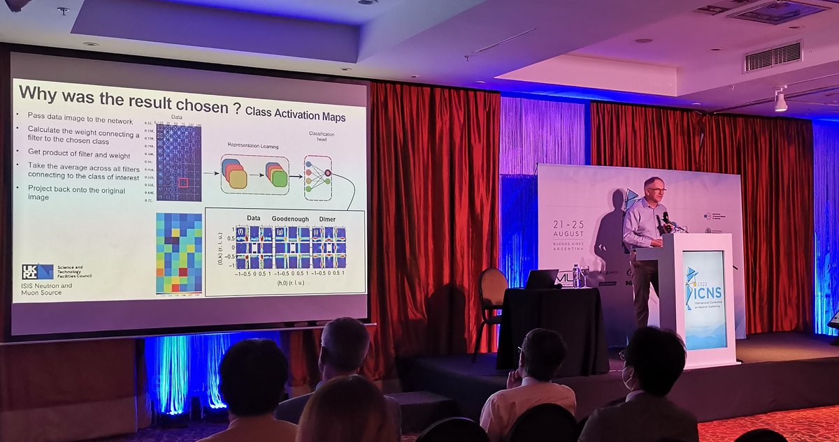 Toby Perring @#ICNS2022 "Use ML as another tool in your armory BUT understand its limitations". This is why scientists and data scientists should always work together.💪 🤝🦾