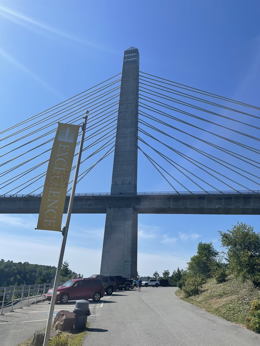Ksmurph203's tweet image. @HillhouseGrady got to visit the Penobscot narrows bridge observatory and while I hate heights this was worth it.  But have to say I love getting to stand in the bridge section they have out.  Such a fun way to bring us closer to our engineered world #EngineeringInPlainSight