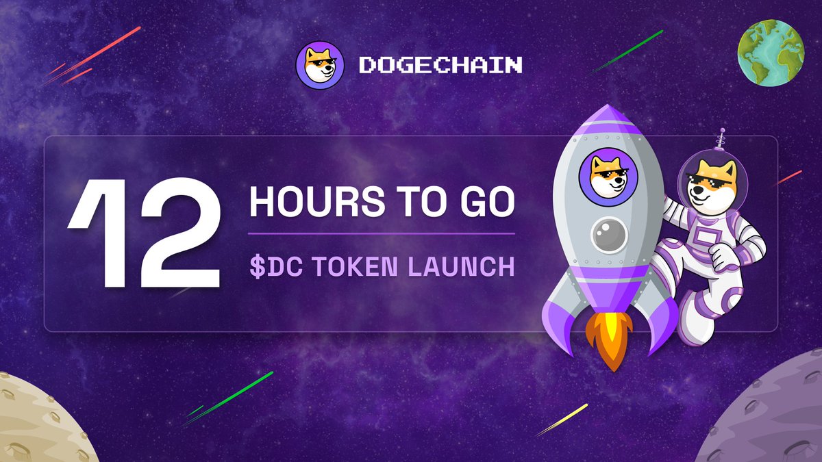 DogechainFamily's tweet photo. 1/ The $DC token is almost here - 12 hours to go! 🚀 

🕗 #DOGE Frens, the #DClaunch is upon us and the token generation event will take place less than 12 hours from now.

$DC will be minted at 3 AM UTC on the 25th of August. https://t.co/MHVdgYXIDc