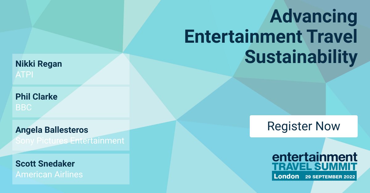 Join us for the @BTNEurope Entertainment Travel Summit this Sept and catch our very own Nikki Regan as she chats with @BBC’s Phil Clarke, @SonyPictures Angela Ballesteros and @AmericanAir's Scott Snedaker, on how travel buyers can make greener choices. hubs.ly/Q01kynBC0