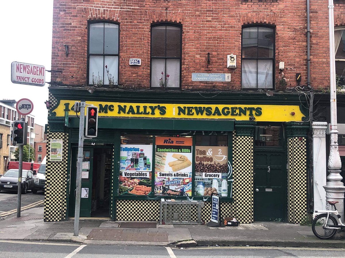 DAVIDLYNCHY's tweet photo. McNally’s newsagents Denmark street.
#dublin
#dublinsigns https://t.co/Ld3ITfho85