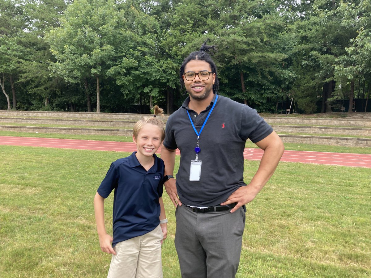 Twinning at recess! #trinitylearns