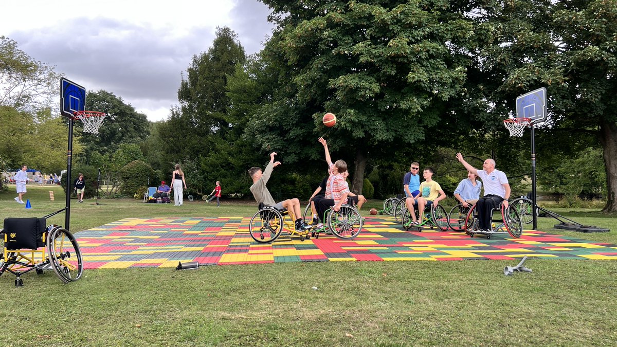 ActiveLincs's tweet photo. Our wheelchair basketball programme has had the pleasure to join Rauceby Hall’s Ukrainian Day celebrations today!

We’d appreciate it if you could share our webpage that is dedicated to assisting refugees with support in Lincolnshire.

https://t.co/pUJKafwAOJ https://t.co/YbjNoWsqHq