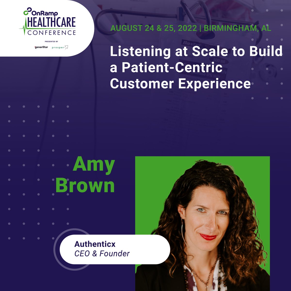 We're excited to hear from two of our <a href="/OnRampHealth/">OnRamp Healthcare</a> Conference guest speakers and leading experts in the healthcare and healthtech industries - <a href="/AccGenetics/">Acclinate</a> CEO, Del Smith, and <a href="/be_authenticx/">Authenticx</a> CEO, @AmyAuthenticx. Register and join us starting tonight! bit.ly/OnRampHealth
