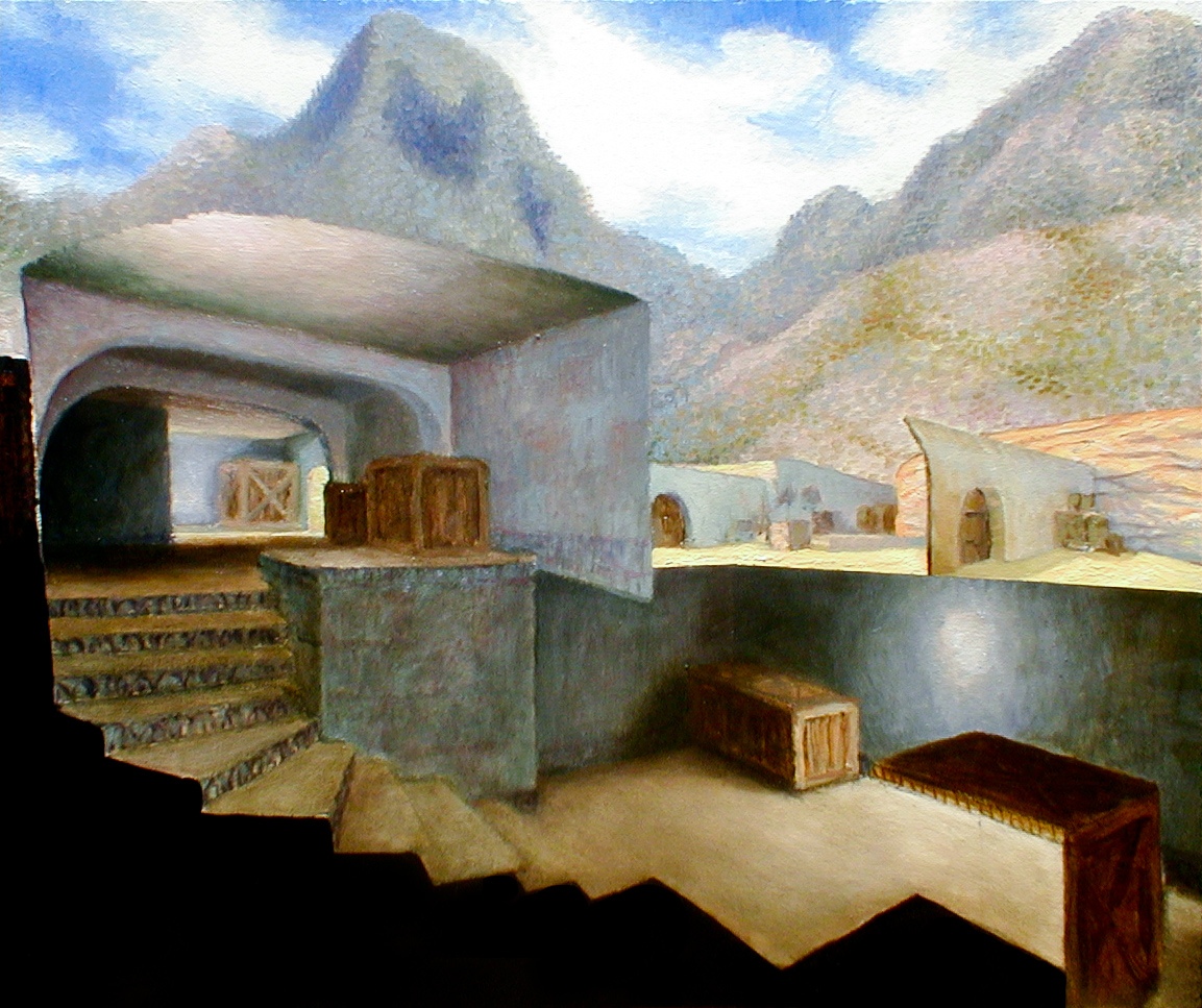 xe0_xeo's tweet photo. Counter-Strike map paintings by Swedish surrealist artist Kristoffer Zetterstrand https://t.co/nrtOnrEDgq
