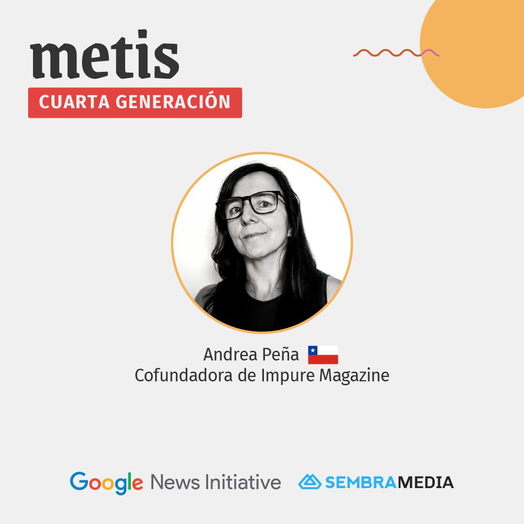 sembramedia's tweet photo. 3⃣ Andrea Peña (@AndreaPenya) de Chile, periodista, escritora y activista. Cofundadora de @ImpureMagazine https://t.co/ySf32tLOLo