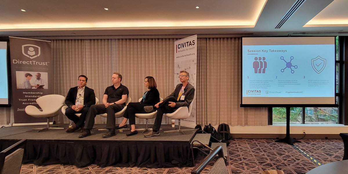 C3HIE CEO, Phil Beckett, along with Superior Health Plan <a href="/hcdata4life/">Lady Trico</a>  and <a href="/CareConvene/">CareConvene</a> presenting about how together we can connect foster kids in Texas with telepsych services in a timely fashion at the PCP  offices at the <a href="/civitas4health/">Civitas Networks for Health</a> conference #Together4Health2022