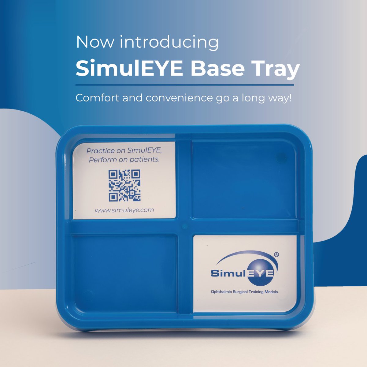 simuleye's tweet image. When you're refining your surgical technique day in and day out with SimulEYE surgical eye models, comfort and convenience go a long way! We're delighted to announce the addition of our newest accessory - SimulEYE Base Tray! 

#SimulEYE #Accesories