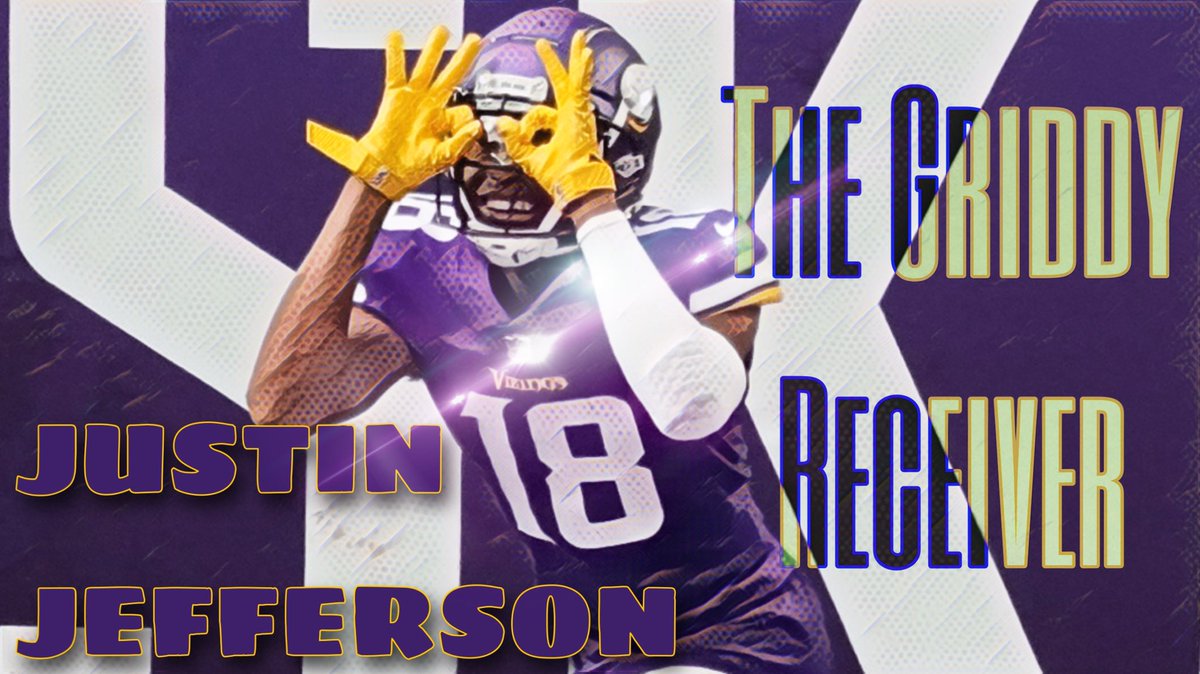 deionmarco's tweet photo. Vamos a analizar hoy el juego de uno de los receptores jóvenes con mayor número de seguidores en la NFL, por sus espectaculares jugadas y por sus celebraciones de touchdown. Hablamos por supuesto de Justin Jefferson de Minnesota Vikings. Se agradece RT y ♥️ para mayor difusión. https://t.co/5ir15rYmVj