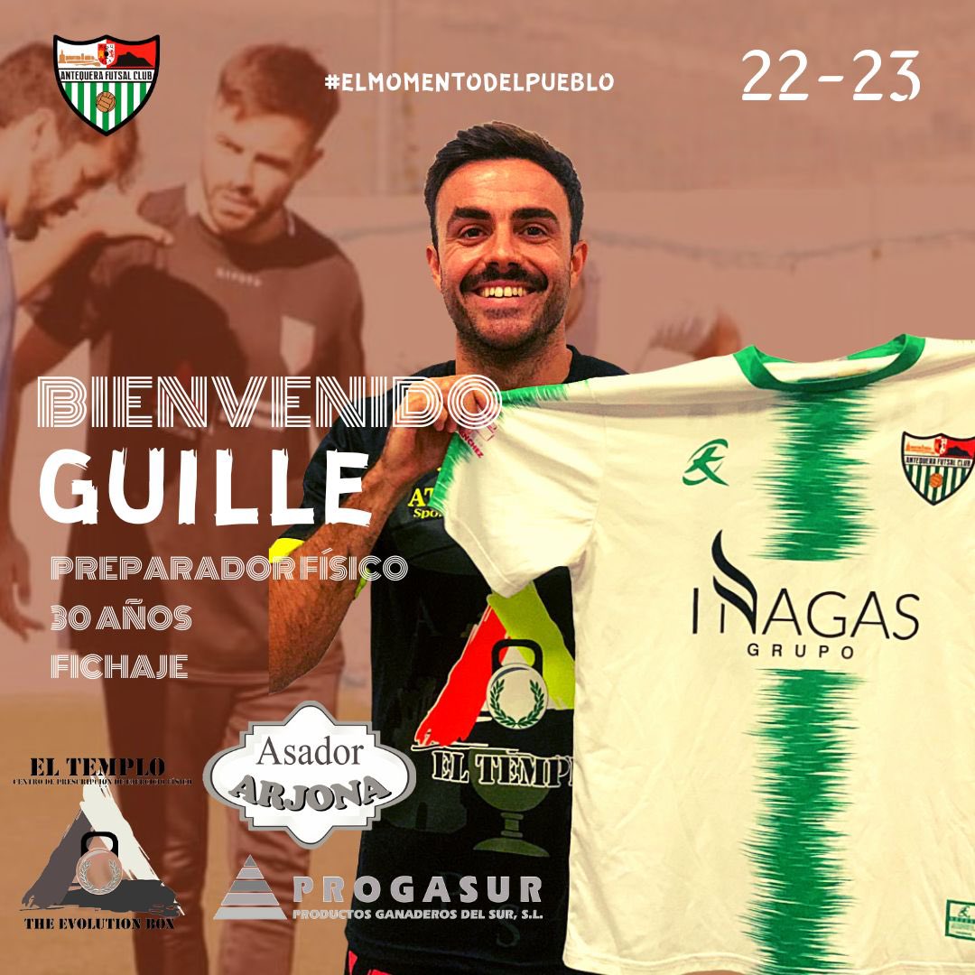 AntequeraFSclub's tweet photo. 🆕🔝BIENVENIDO, GUILLE🖌️🤝🏻

La parcela física del equipo tiene nombre: Guille Artacho; licenciado en Ciencias de la Actividad Física y del Deporte, con experiencia en clubes de Fútbol-11 como Casabermeja o la cantera del Antequera y también preparando a deportistas en El Templo. https://t.co/gVx3XHXrQ1