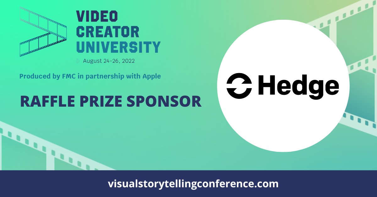 hedgeforvideo's tweet photo. #VideoCreatorUniversity hosted by @FMC_Conferences  starts today!

As a sponsor we're offering attendees the chance of winning:
💥Hedge License for 1 year
💥Postlab Pro License for 1 year

Sign up for free: https://t.co/saczPfME1f https://t.co/sU3byODYJG