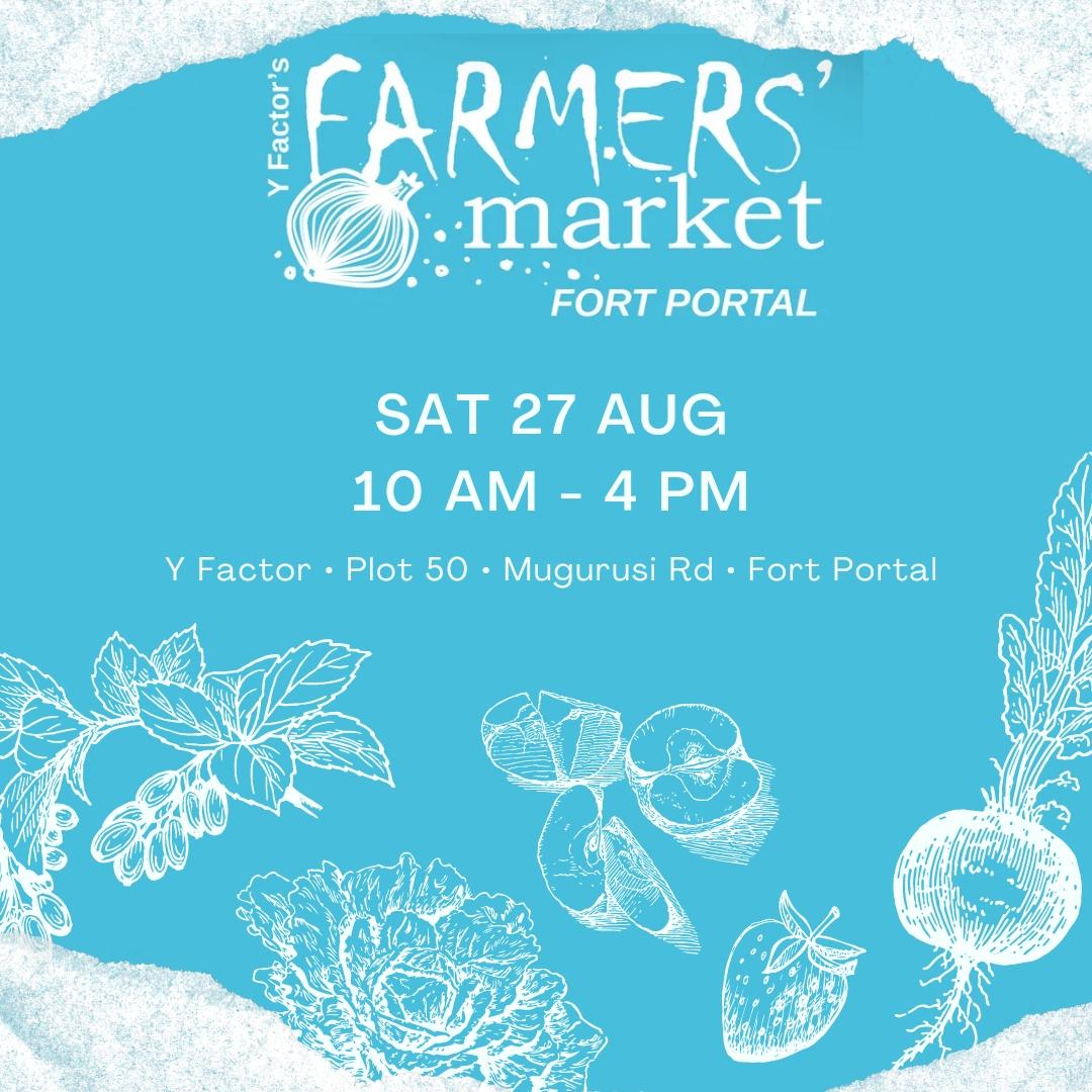 Sat 27 Aug is the Y Factor Farmers' Market in #FortPortal 🧅

#FarmersMarket #YFactorFarmersMarket #Ugandan #fortportaltourismcity #VisitFortPortal #traveluganda #visituganda