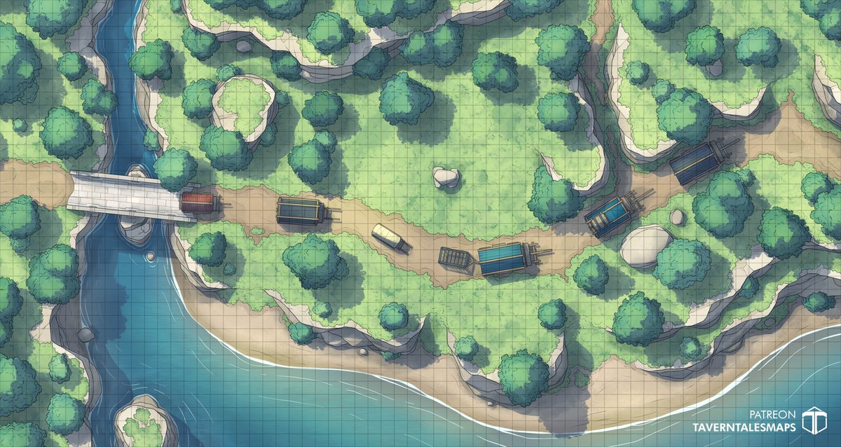 new #dnd map - caravan convoy [34x64]