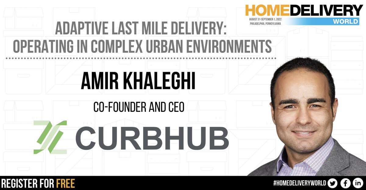 curbinity's tweet photo. @amir_jkh, co-founder and CEO of @curbhub will be speaking at @HDW_event in #philadelphia on September 1.
Join to learn more about #adaptivetransportation and how it is shaping the future of #lastmiledelivery and #urbanlogistics. 
https://t.co/gGeIYbgs0O https://t.co/mf6xDXYA7Z