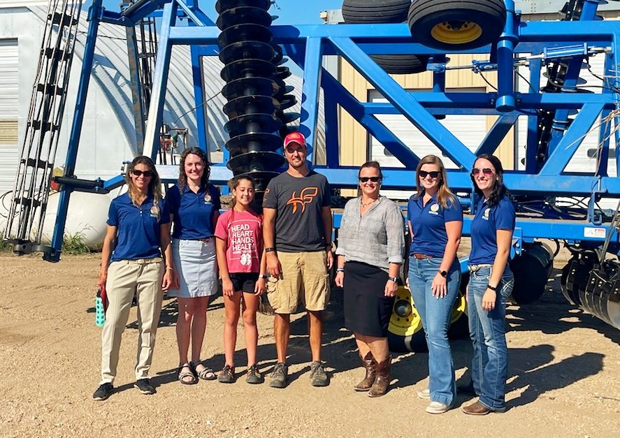 AgTechLaura's tweet photo. It was a pleasure to have the @NASAEarth team and @KarenStG visit with innovative farmers in the @OnFarmResearch program!
The 'Space for Ag' tour included:
-Knuth Farm at Mead
-Hunnicutt Farm at Giltner @zjhunn
-Batie Farm at Lexington @dbatie https://t.co/voFo9789P4