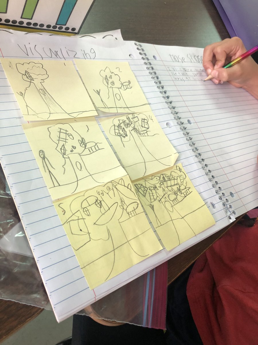 MillsMtnLions's tweet image. We’re rocking in 3rd Grade! Students co-create anchor charts, engage in written reflections on what they visualize after listening to Those Shoes, and conference one on one with their teacher. #3rdgradersrock @AISDElementary @AISDHumanities