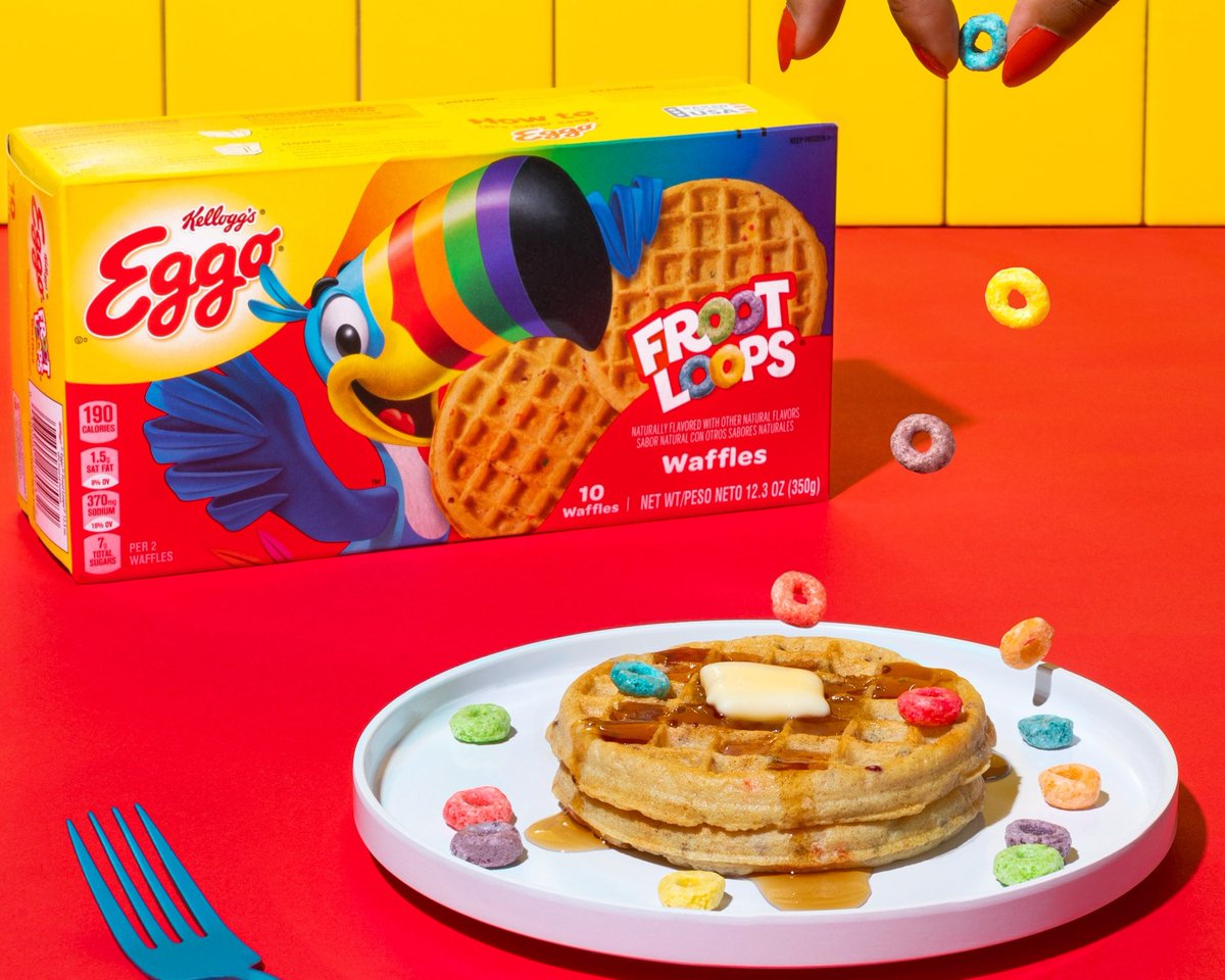 When there is an @eggo waffle that tastes like Froot Loops, you MUST celebrate #nationalwaffleday