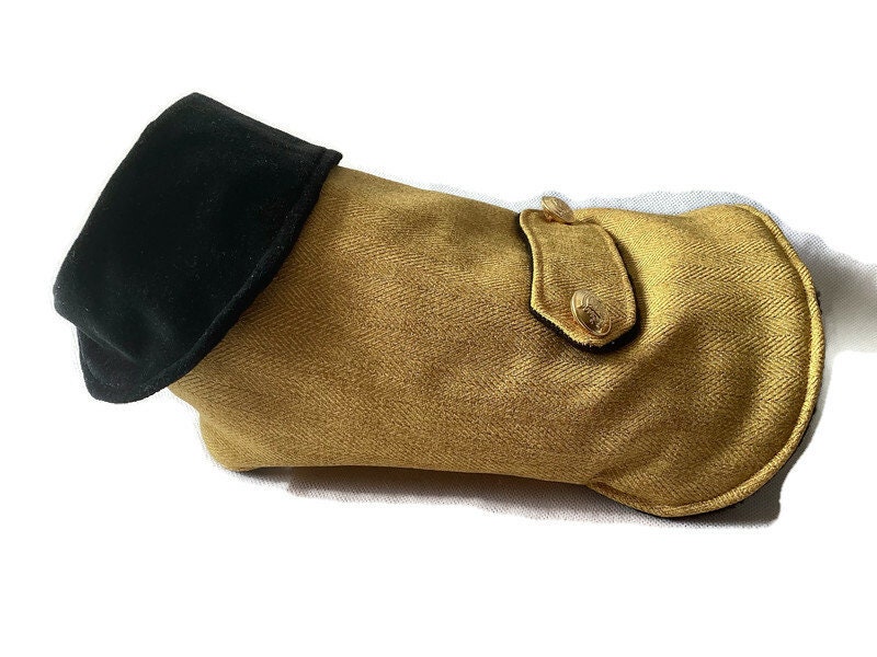 Fineequine1's tweet photo. Excited to share the latest addition to my #etsy shop: Small dog jacket padded fleece lined mustard and black velvet military buttons https://t.co/zlcpvppKoq #gold #black #withlovebyeviebeavie https://t.co/VSyDqetsel