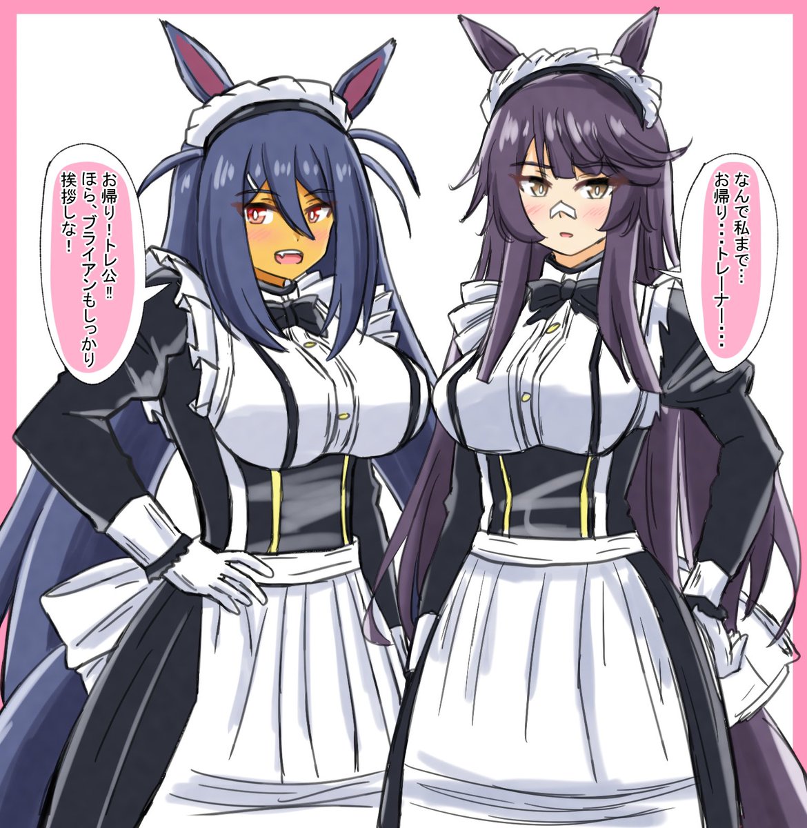 推し×推しの最強CP
 #夏休みはナリアマのイラストが増えるらしい 