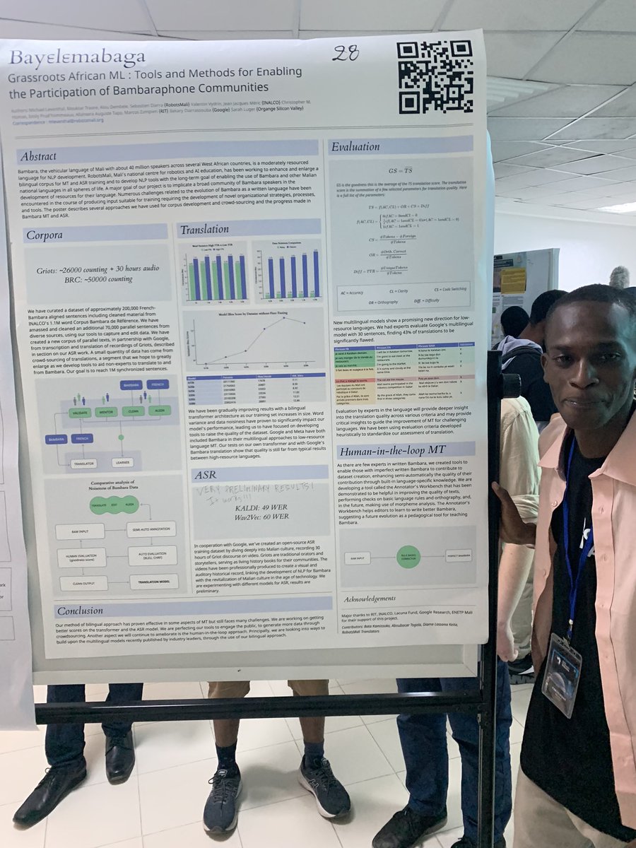 So much amazing work on translation, Speech recognition and MAchine translation for Bamabara language of Mali. 🤩<a href="/ROBOTSMALI1/">RobotsMali</a>