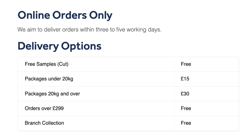 After placing an order with us, we aim to have your orders delivered within 3-5 working days. Interested in knowing more about where we ship to? Visit our deliveries page to find out more.

bit.ly/2FHa3py