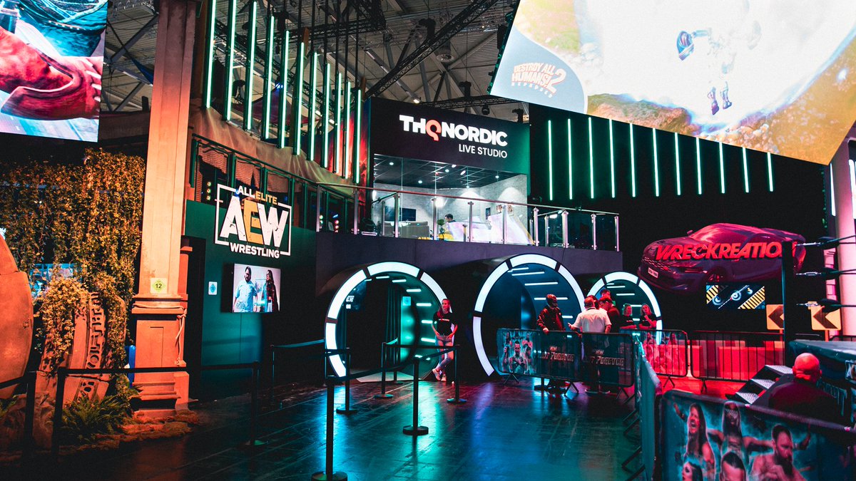 Are you ready for the first day of #gamescom2022?

Find us in Hall 8 and get your hands on AEW: Fight Forever, Wreckreation, SpongeBob SquarePants: The Cosmic Shake and more.