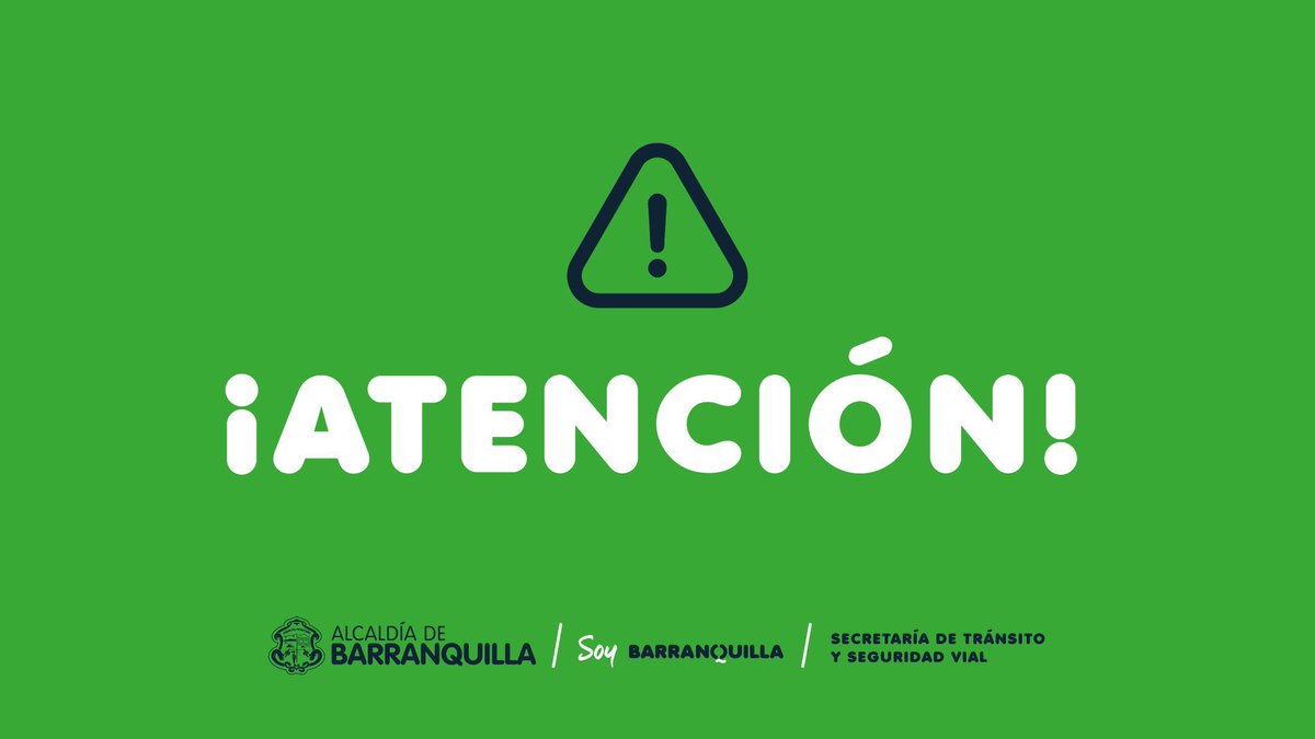 TransitoBaq's tweet photo. ⚠️ IMPORTANTE ⚠️ Por procesos internos que se realizarán este miércoles 24 de agosto de 2022 en @alcaldiabquilla, nuestra jornada de atención al público será hasta las 3:00 p.m. ⏰. https://t.co/PNFfPfqZcW