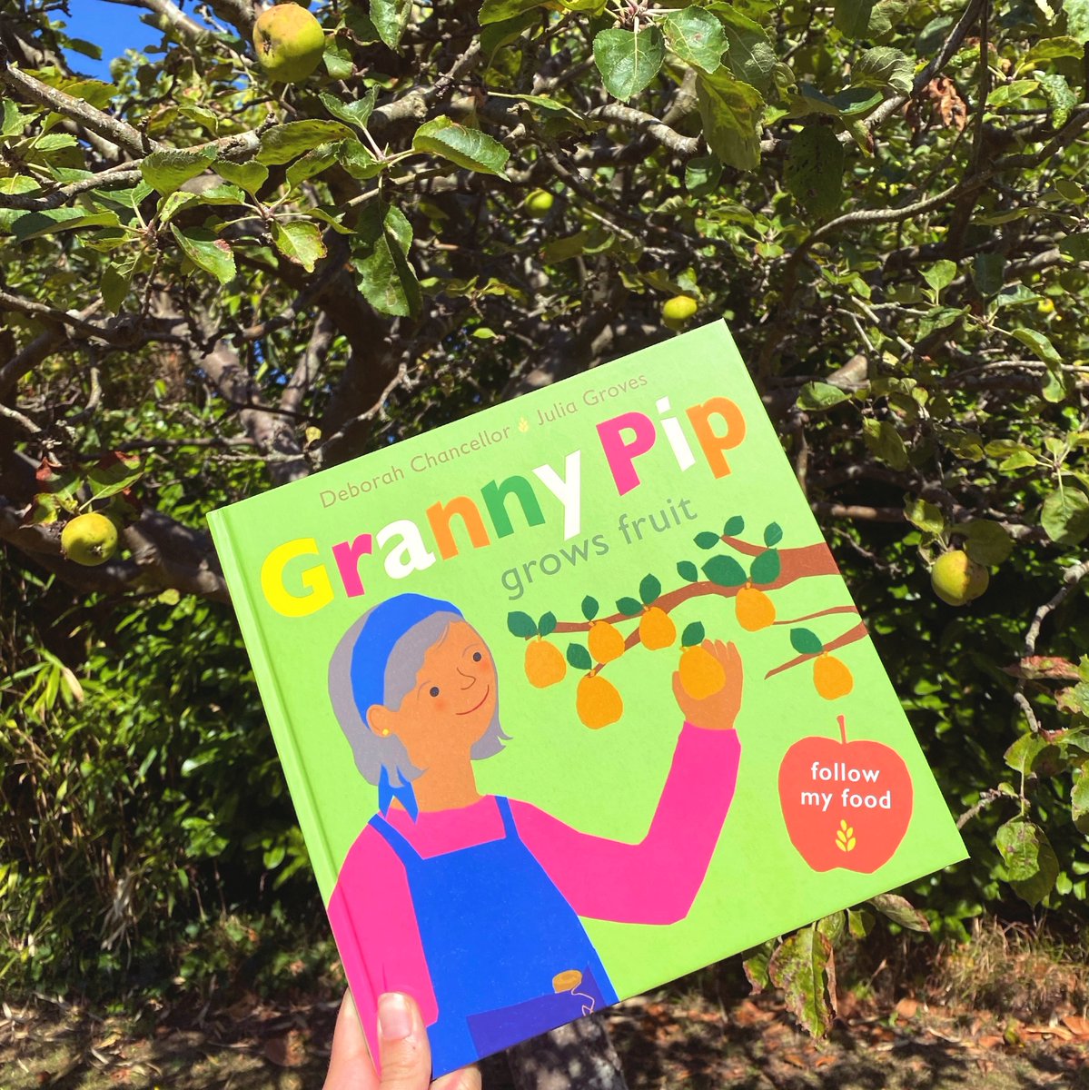 Scallywagpress's tweet photo. Being able to buy food is easy, but what about growing our own?
Enter 'Granny Pip grows fruit' 🍎🍏🍋
We can't wait for the 4th book in the brilliant #FollowMyFood series by Deborah Chancellor & @julia2groves to publish in hardback next month!
@bouncemarketing #kidsbooks https://t.co/D8dutOki7z