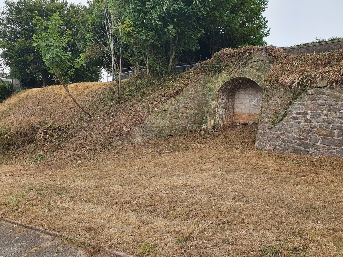 mikemorey17's tweet photo. Clearance of overgrown vegetation above Sun Valley Park has focused attention back on the old bridge that  served the Brixham to Churston Railway Line https://t.co/pUWP9iYWIs