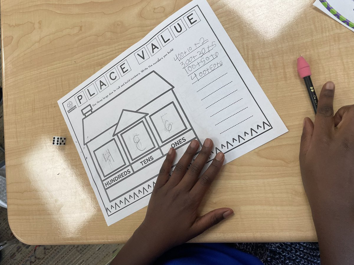 MrsWall6's tweet photo. Place value IN THE HOUSE!! #pikeproud https://t.co/jOwQn94MGD
