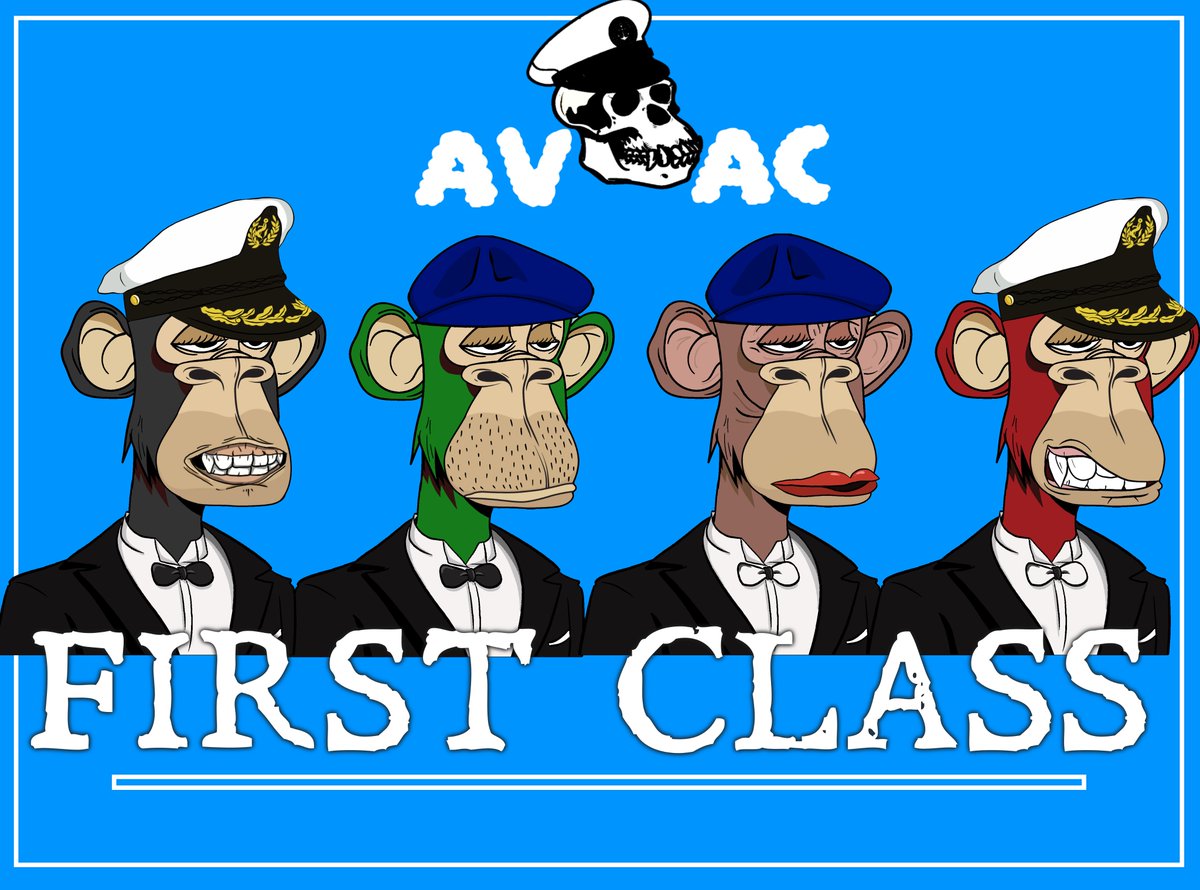 AVAC_NFT's tweet photo. Now your First Class AVAC Apes have incredible benefits and utilities immediately accessible after @IslandVoyageAC drops on September 18th. https://t.co/6fIHcHeLky