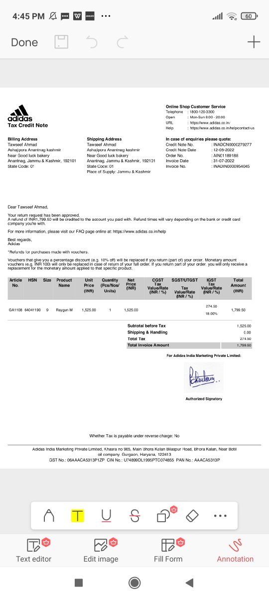 nbfahim's tweet photo. @AdidasIndia kindly refund the amoun.Sometimes you are saying through mail that refund will be sent to your account. Sometimes you are saying to fill refund form.somtimes share bank details....Which have been already shared through mail #consumerprotection #addidas 
@adidas https://t.co/Wgm4mVzcMv
