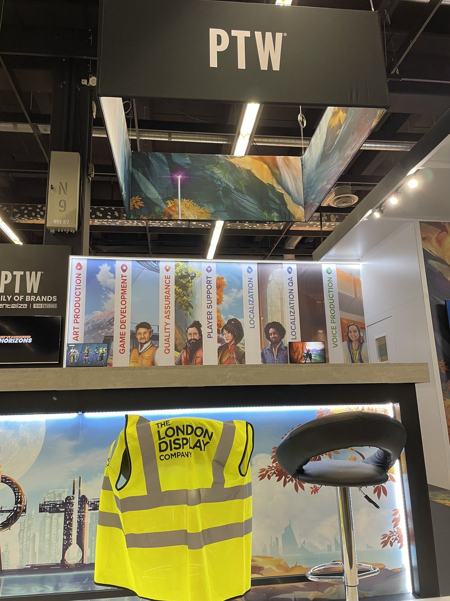 LondonDisplay's tweet photo. Elated to share our latest build for @PTW at #Gamescom 

From design to construction, everything was taken care of by our LDC team.

We LOVE the look of the stand, especially the immersive presentation room.

Best of luck to PTW for the show! https://t.co/XmSqQvGMI0