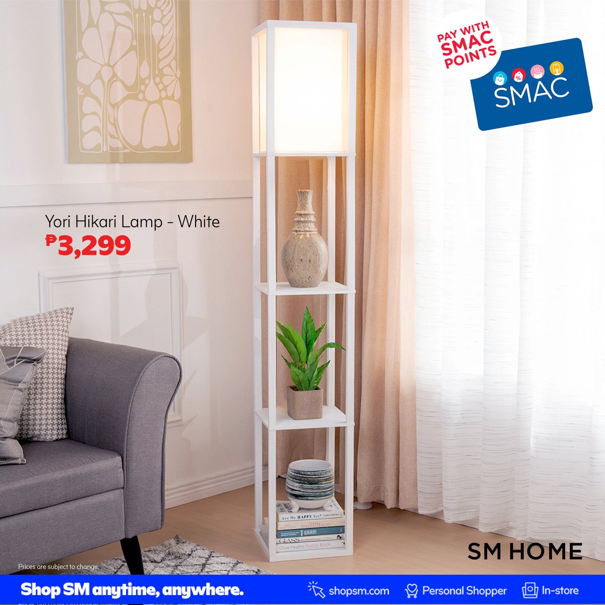 smhomeph's tweet photo. When fashionably functional home essentials top your list, look no further—this Hikari Lamp💡 from Yori ticks all of the boxes! Sleek, modern and stylish, makes every corner lit ✨

#SMHome
#ShopSMHome https://t.co/X4DDOW63bd