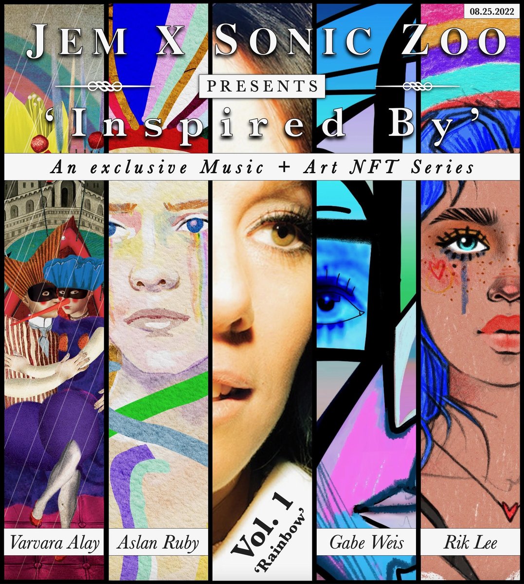 Cant wait for this space with <a href="/jem/">Jem</a> in a few hours to chat about her groundbreaking drop 'Inspired By' feat a whole bunch of idol artists <a href="/VarvaraAlay/">Varvara Alay</a> <a href="/GabrielJWeis/">Gabe Weis</a> and it will be great to finally meet <a href="/rikleedraws/">Rik Lee</a> too! Hope to see you there ❤️‍🔥   x.com/i/spaces/1yoJM…