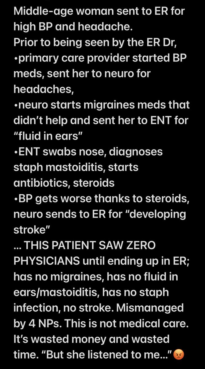 Paraphrased from an ER Physician colleague. #askforaphysician